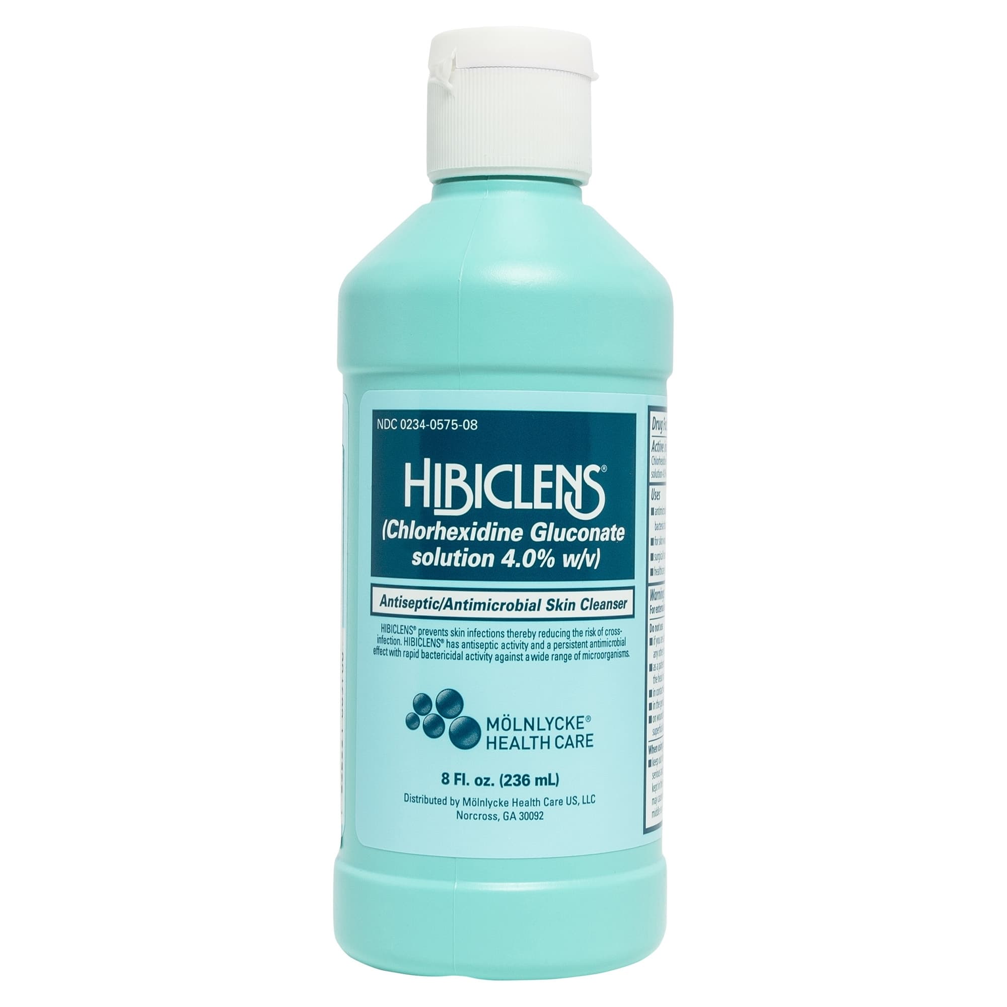 Hibiclens Antiseptic and Antimicrobial Skin Cleanser Liquid, Bottle, 8 oz - Case of 24 - Image 1