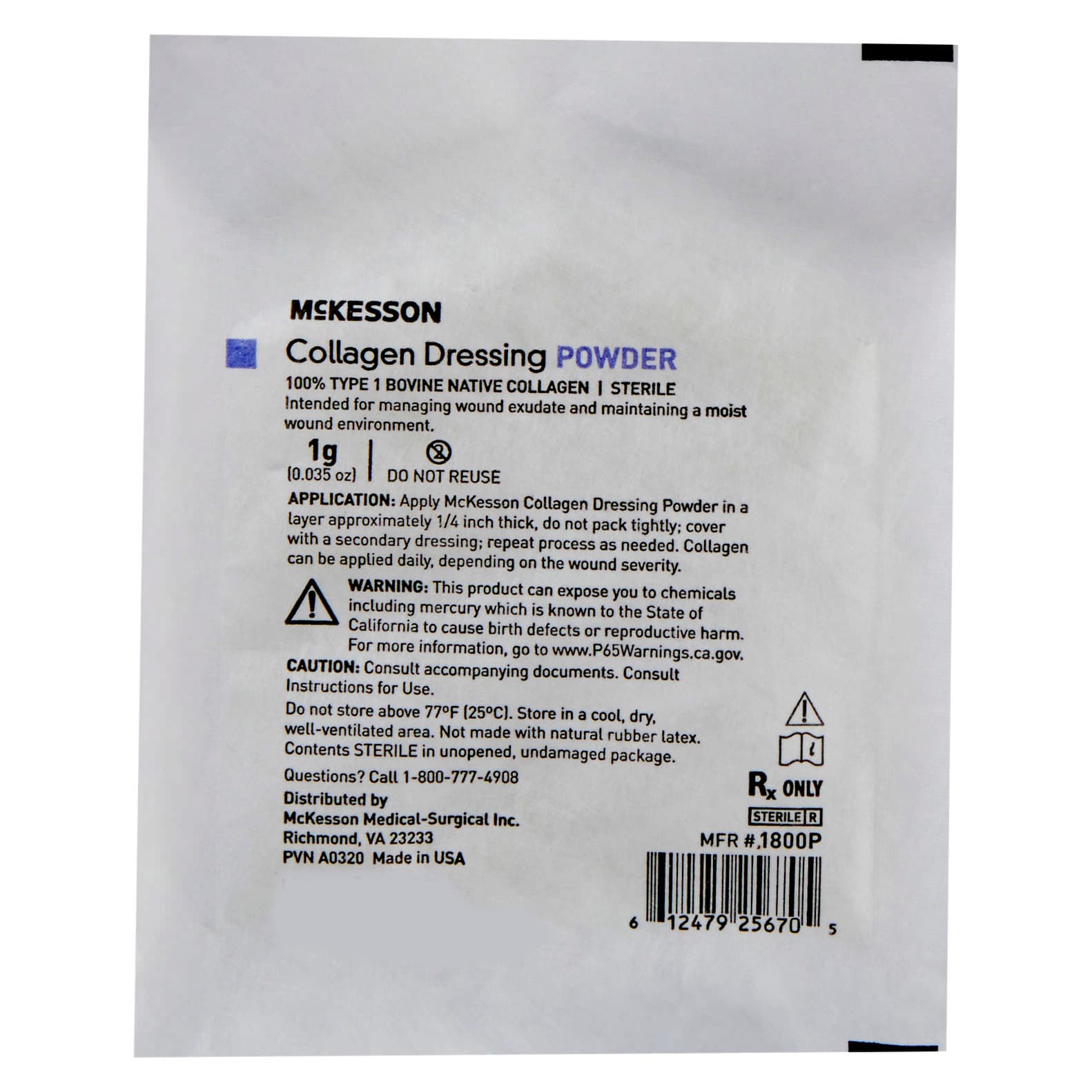 McKesson Collagen Dressing Powder 1 Gram - Image 3