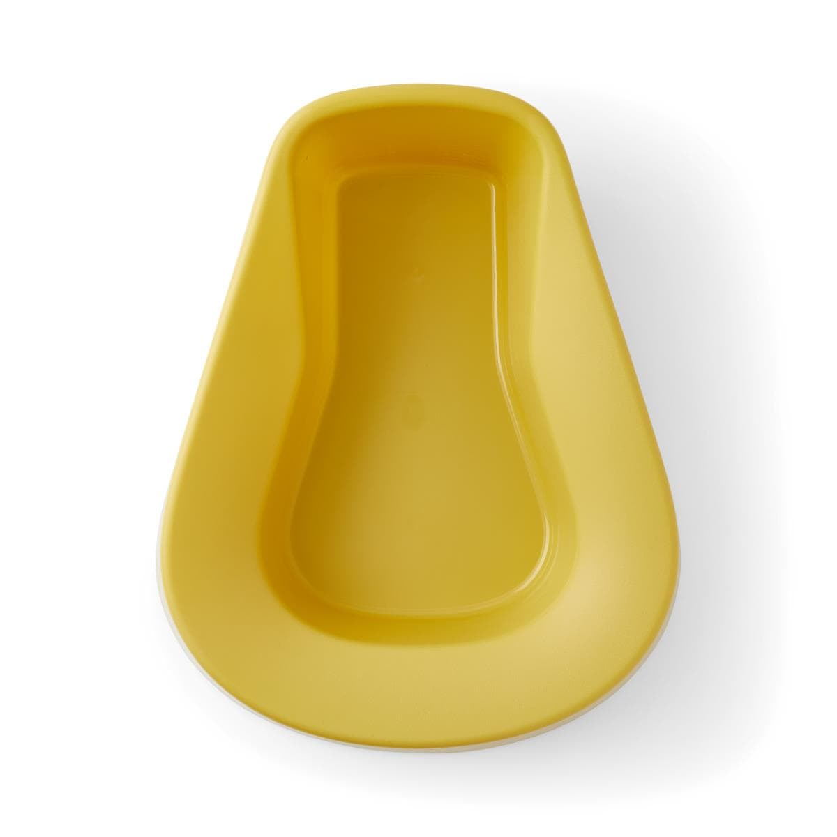 Medline Saddle Shaped Pontoon Stackable Bedpan, Gold - Case of 20 - Image 1