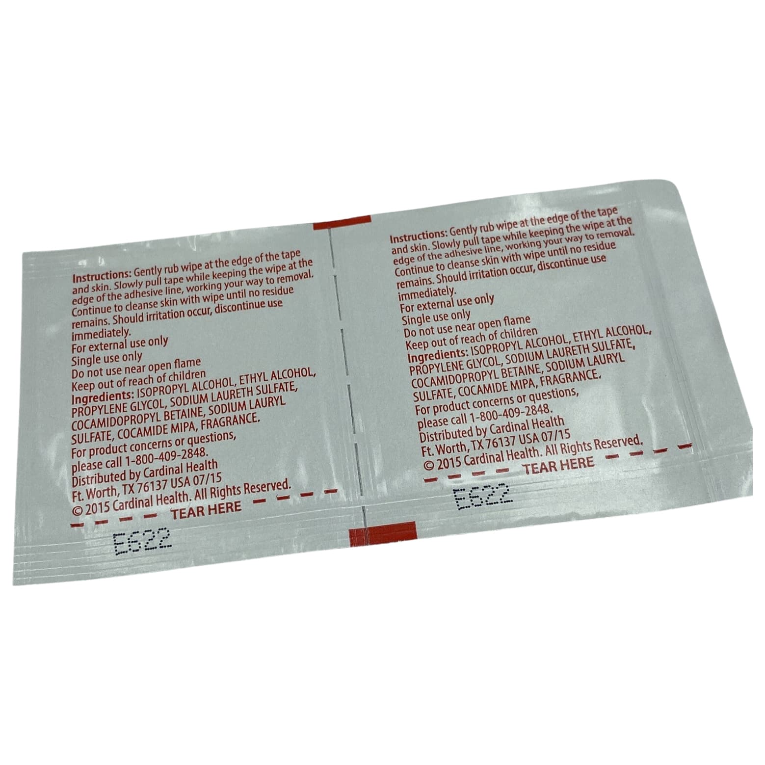 Cardinal Health Essentials Adhesive Remover Wipes - Image 3