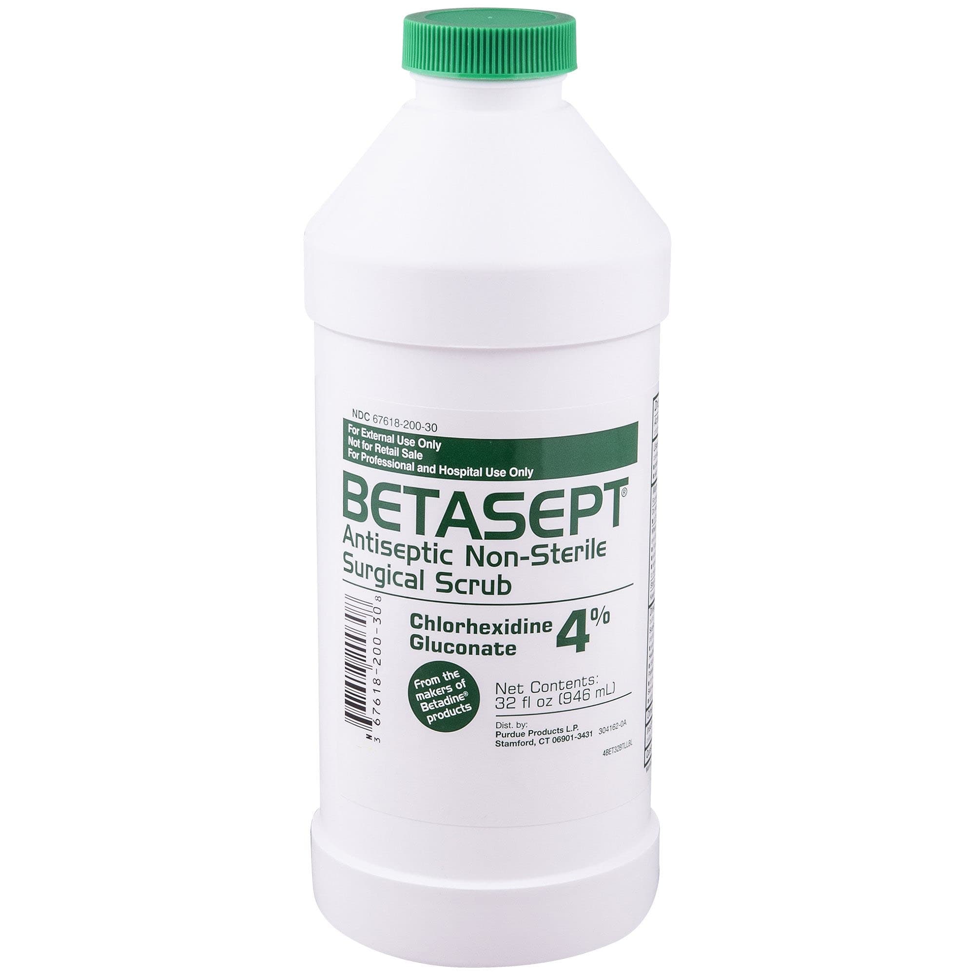 Betasept Antiseptic Surgical Scrub Solution, 4 % CHG, 32 oz - Case of 12 - Image 1