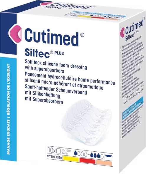Cutimed Siltec Plus Silicone Foam Dressing