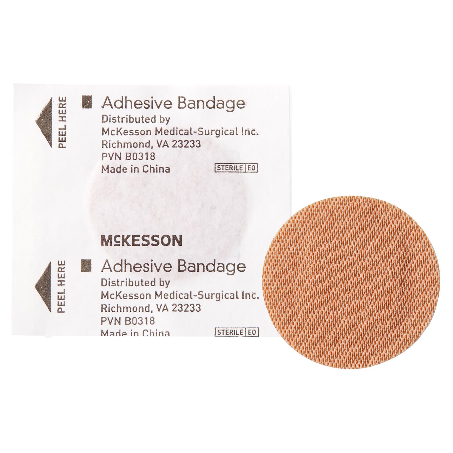 McKesson Fabric Round Adhesive Spot Bandage - Image 2