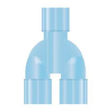 CareFusion Trach Y-S Port Blue, Single-Use