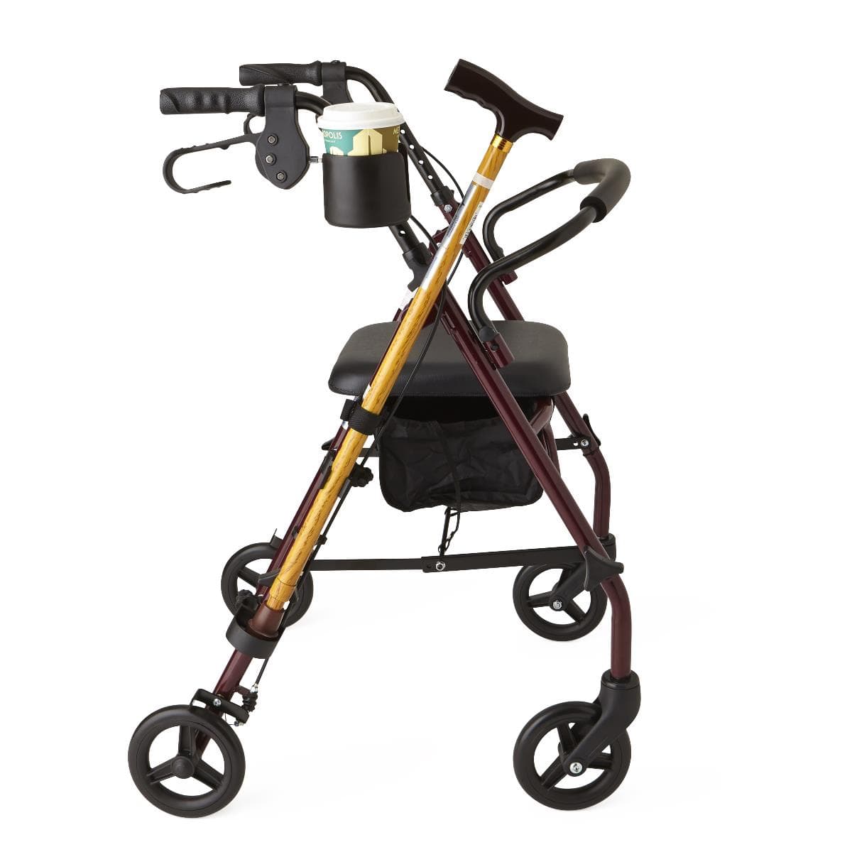 Medline Cup and Cane Holder Combo Pack for Walker - Image 1