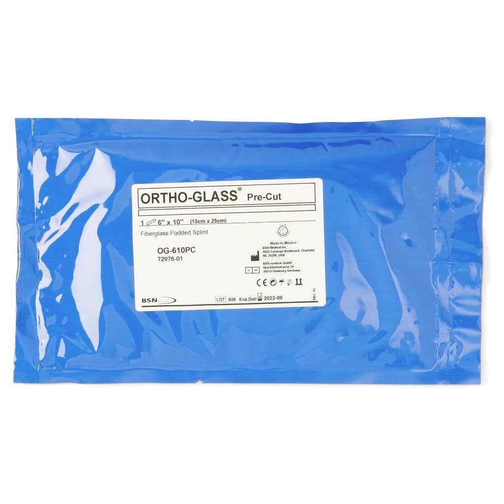 Ortho-Glass Pre-Cut Splints, 6 Inch x 10 Inch - Box of 10 - Image 1