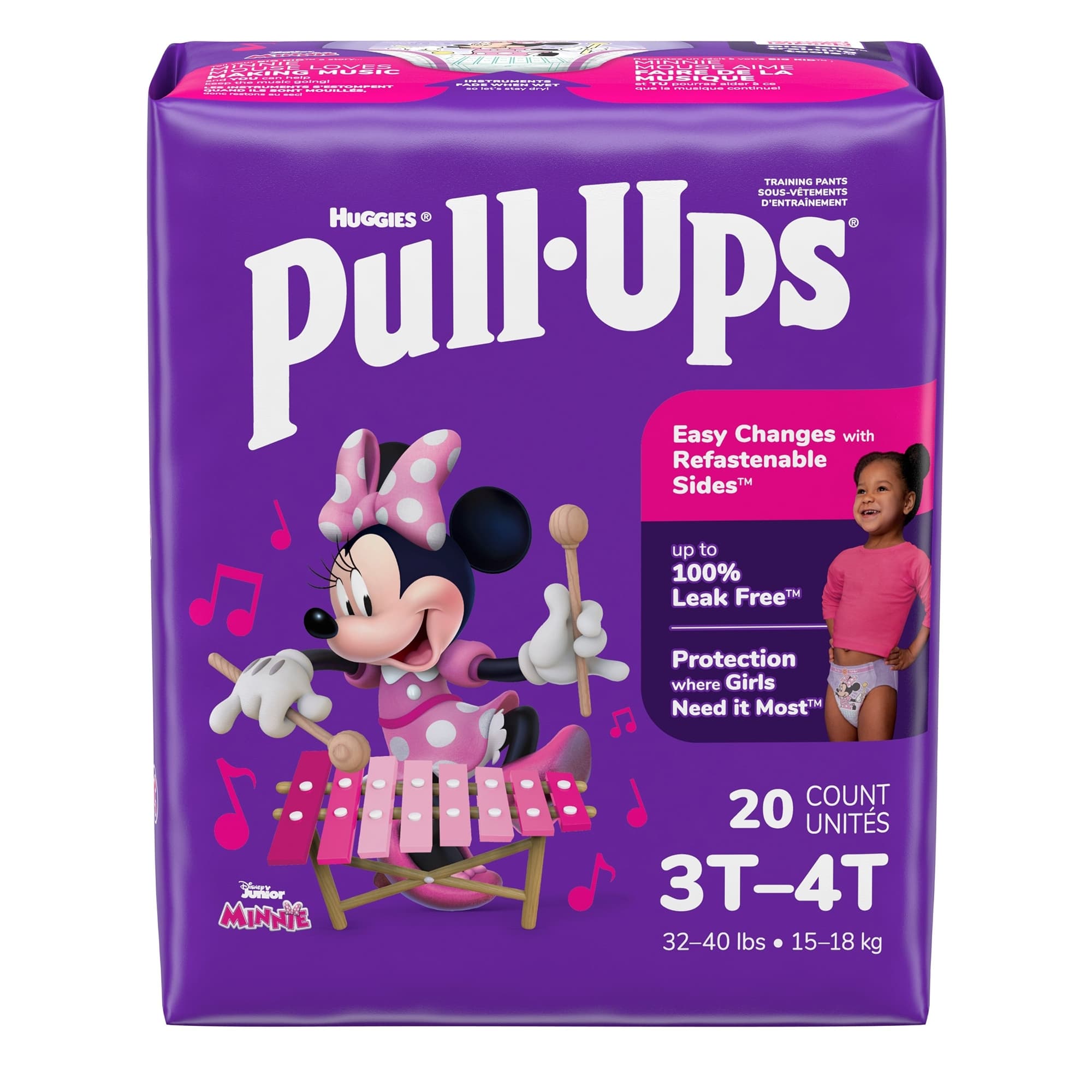 Pull-Ups Potty Training Pants For Girls, 3T-4T - Package of 20 - Image 3