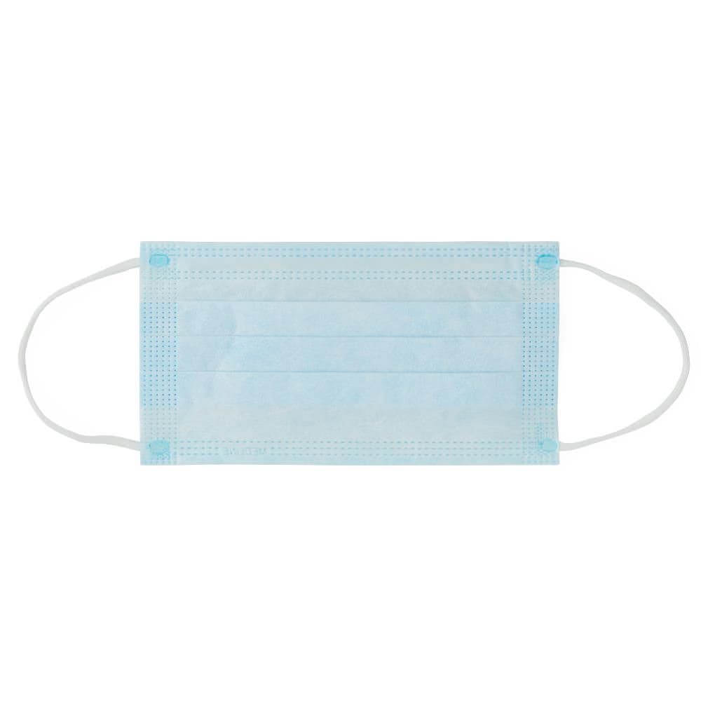 Medline ASTM Level 1 Procedure Face Mask with Ear Loops, Blue - Image 5