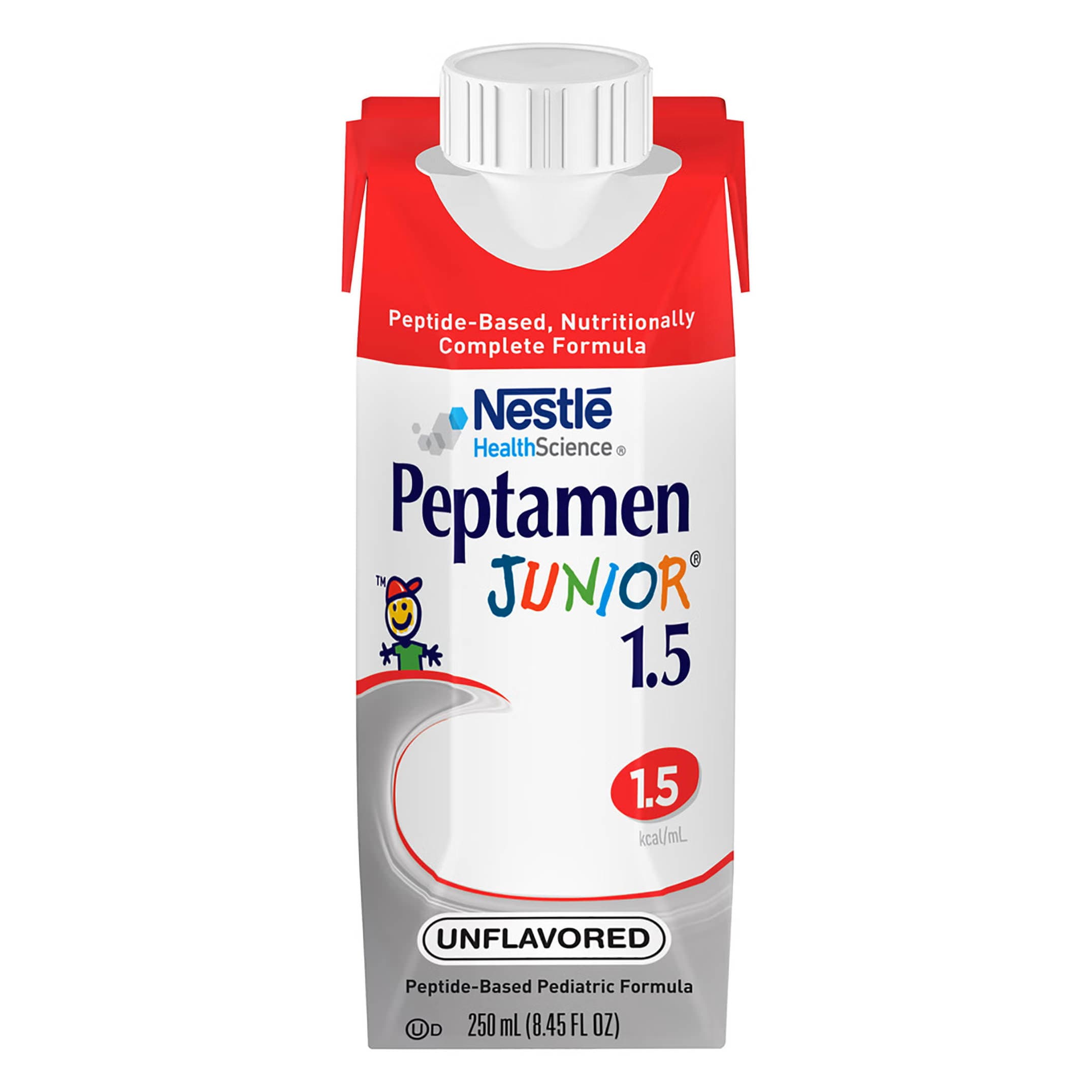 Peptamen Junior 1.5 Peptide-Based Pediatric Tube Feeding Formula, 250mL, Unflavored - Case of 24 - Image 1