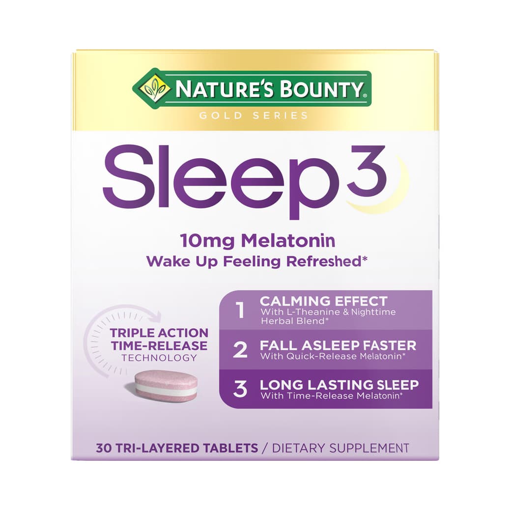 Nature's Bounty Sleep3 Time Release Caplets - Pack of 30