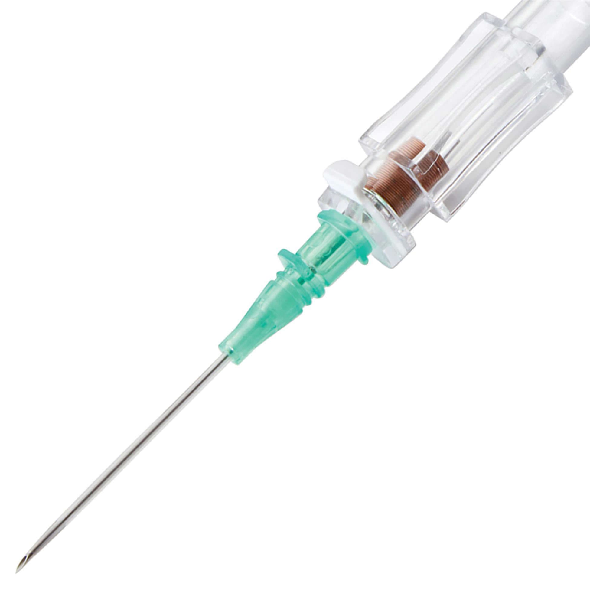 McKesson Peripheral IV Catheter with Straight Hub, 18 Gauge, 1.16 Inch, 94 mL /min - Box of 50 - Image 1