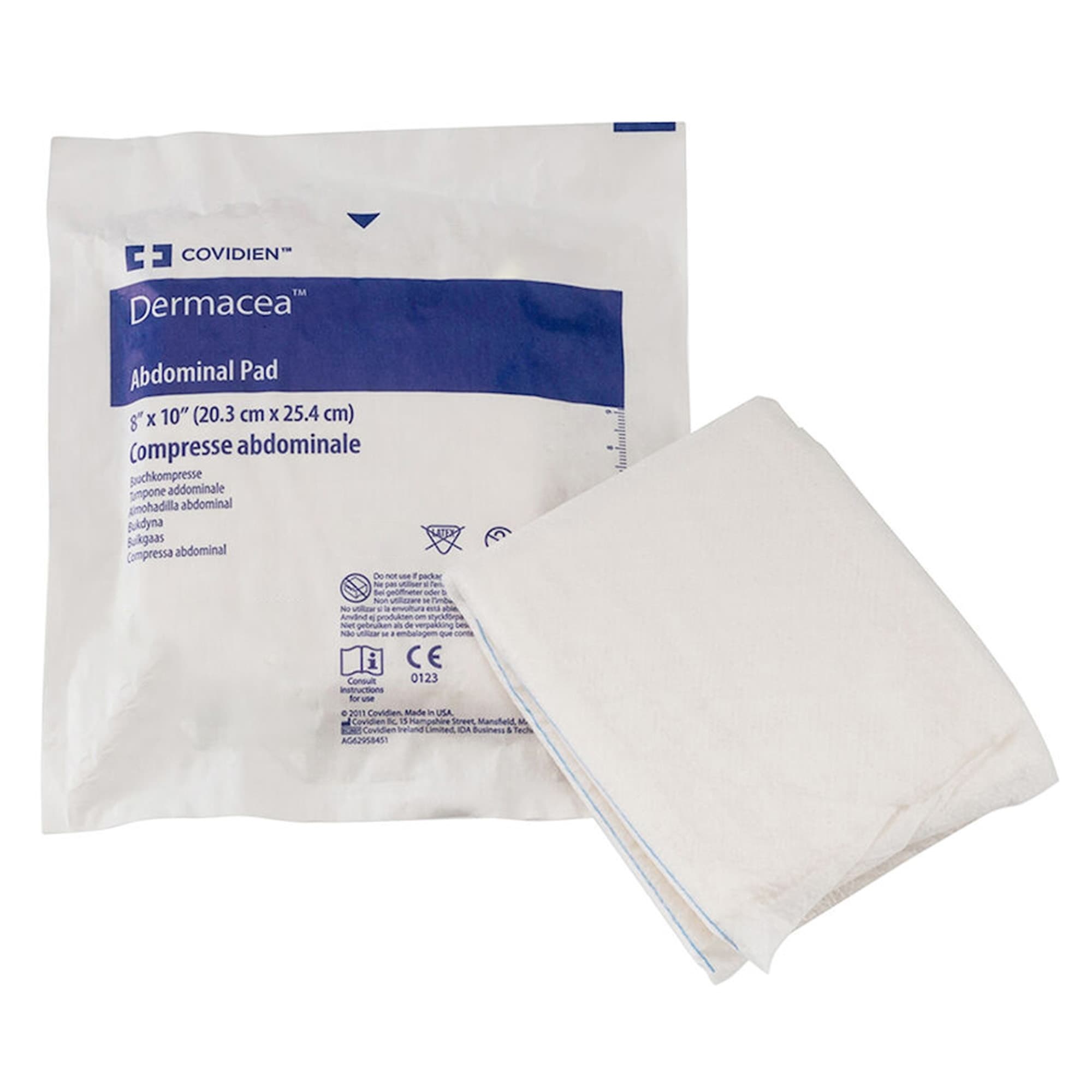 Dermacea Abdominal Pads, 8 x 10 Inch, Non-sterile - Image 1