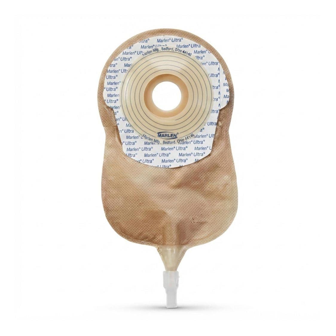 Marlen UltraExtra 1-Piece Drainable Pouch, Transparent, Regular, 1" x 1-3/4" Opening - Box of 10 - Image 1