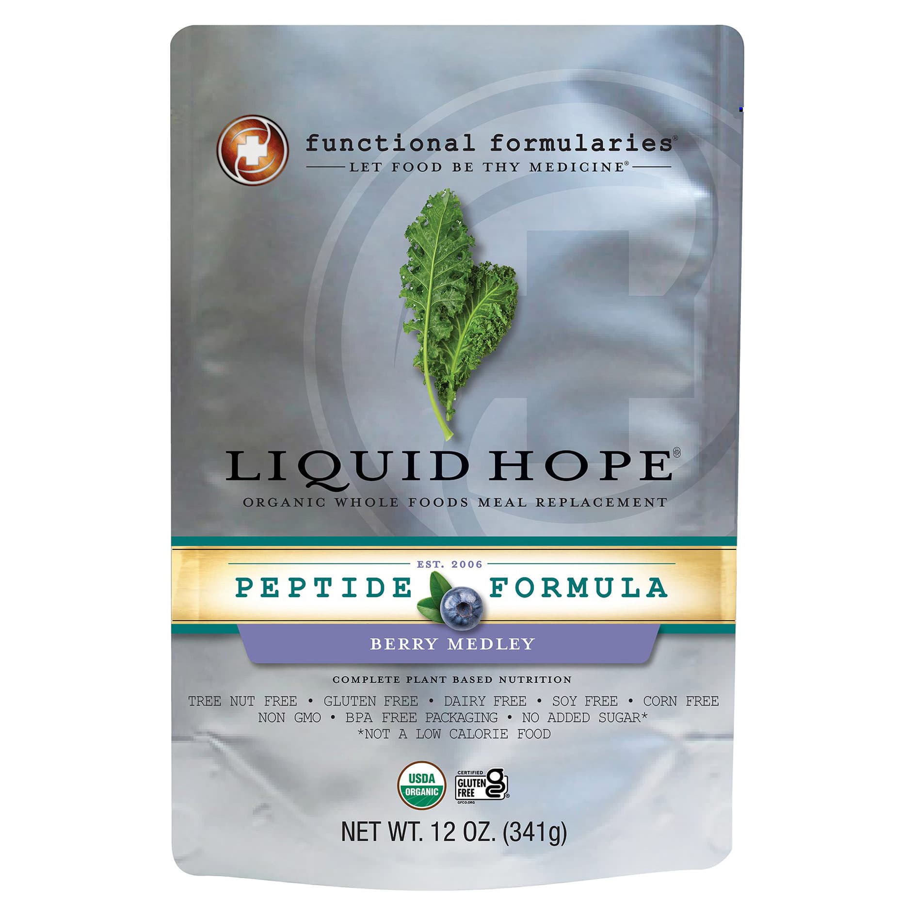 Liquid Hope Peptide Formula, Berry Medley, 12 oz - Each - Image 1