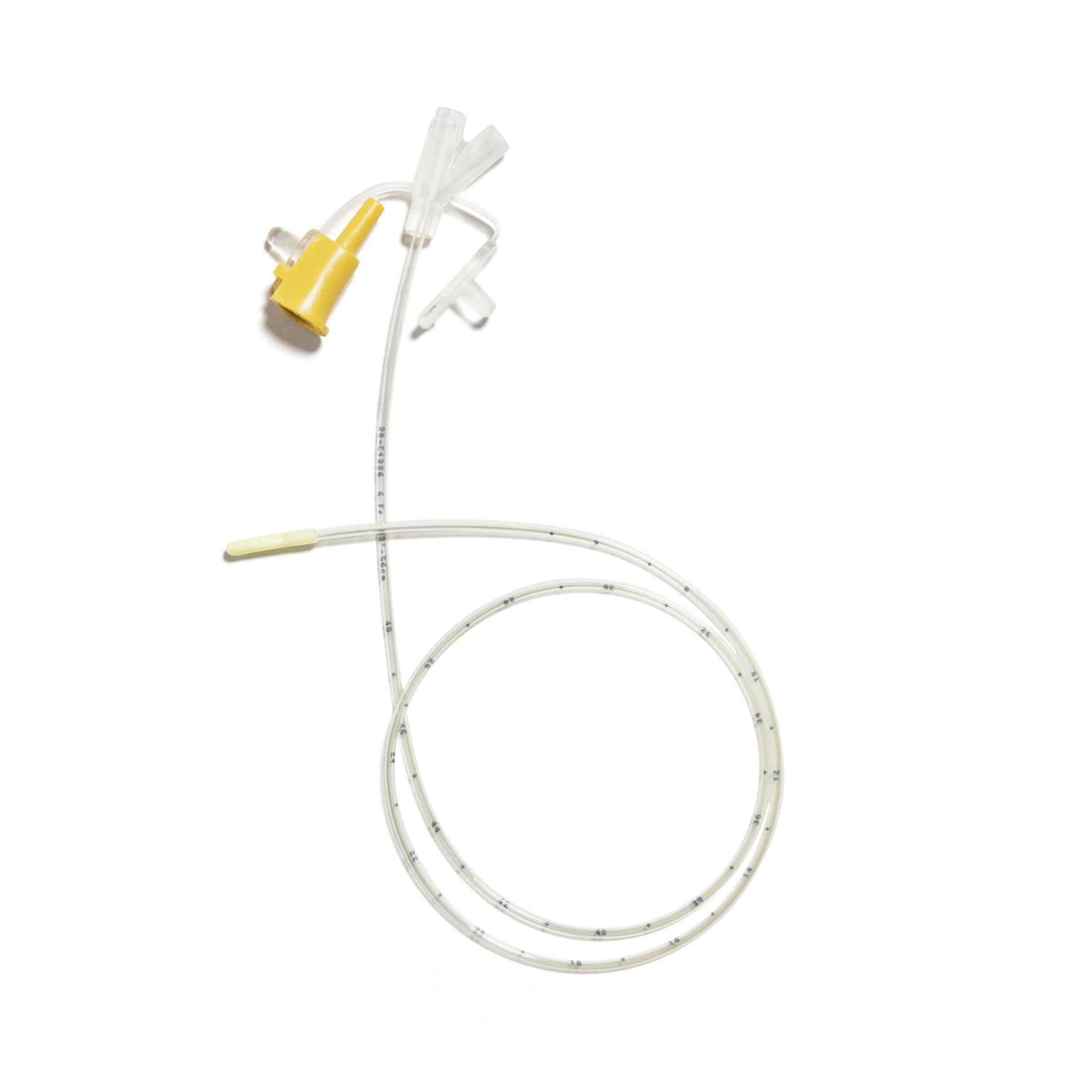 Corflo-Ultra Lite Clear Nasogastric Feeding Tube without Stylet and Non-weighted, 6 Fr, 22" L - Each - Image 1