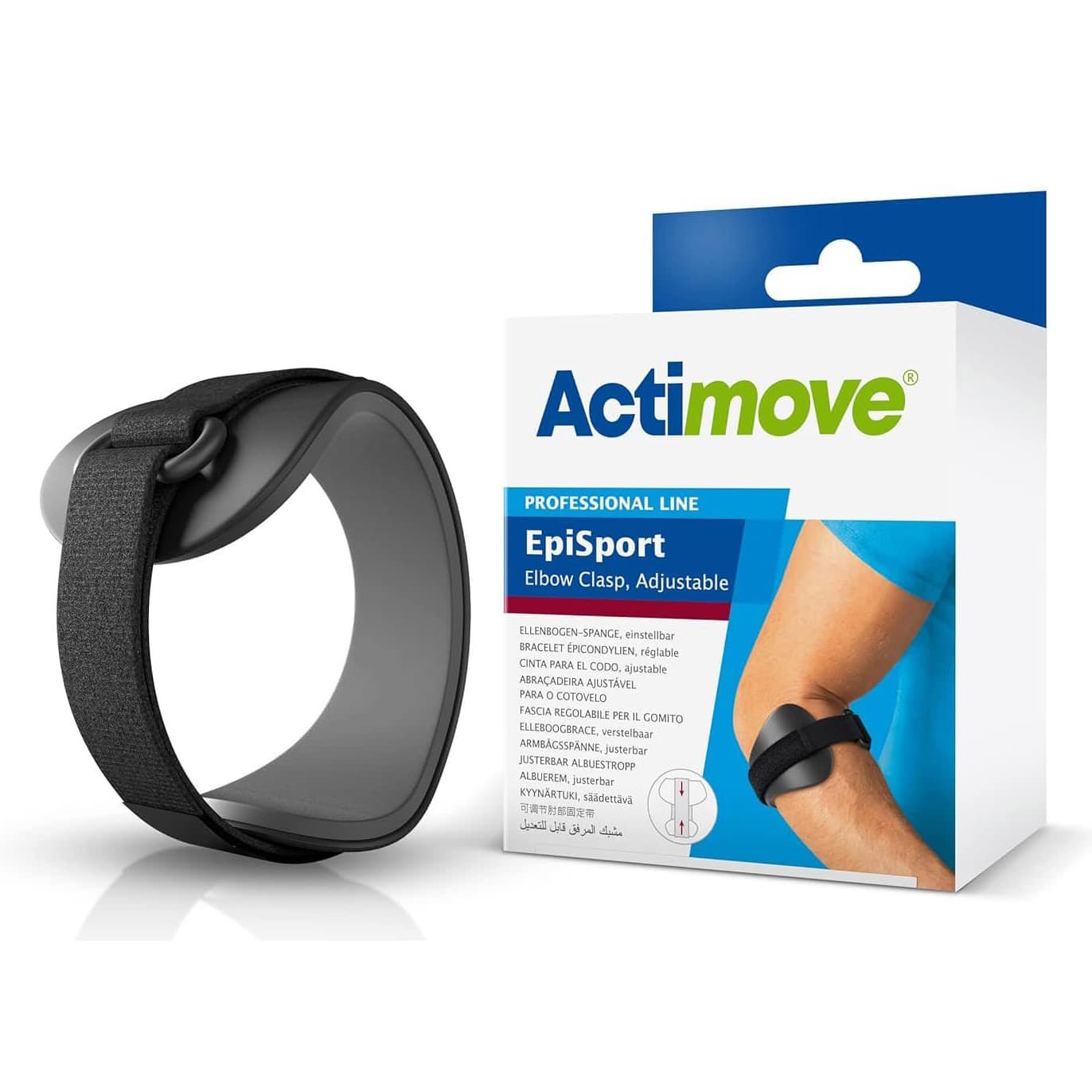 Actimove Episport Elbow Support Black, Extra Small - Image 1