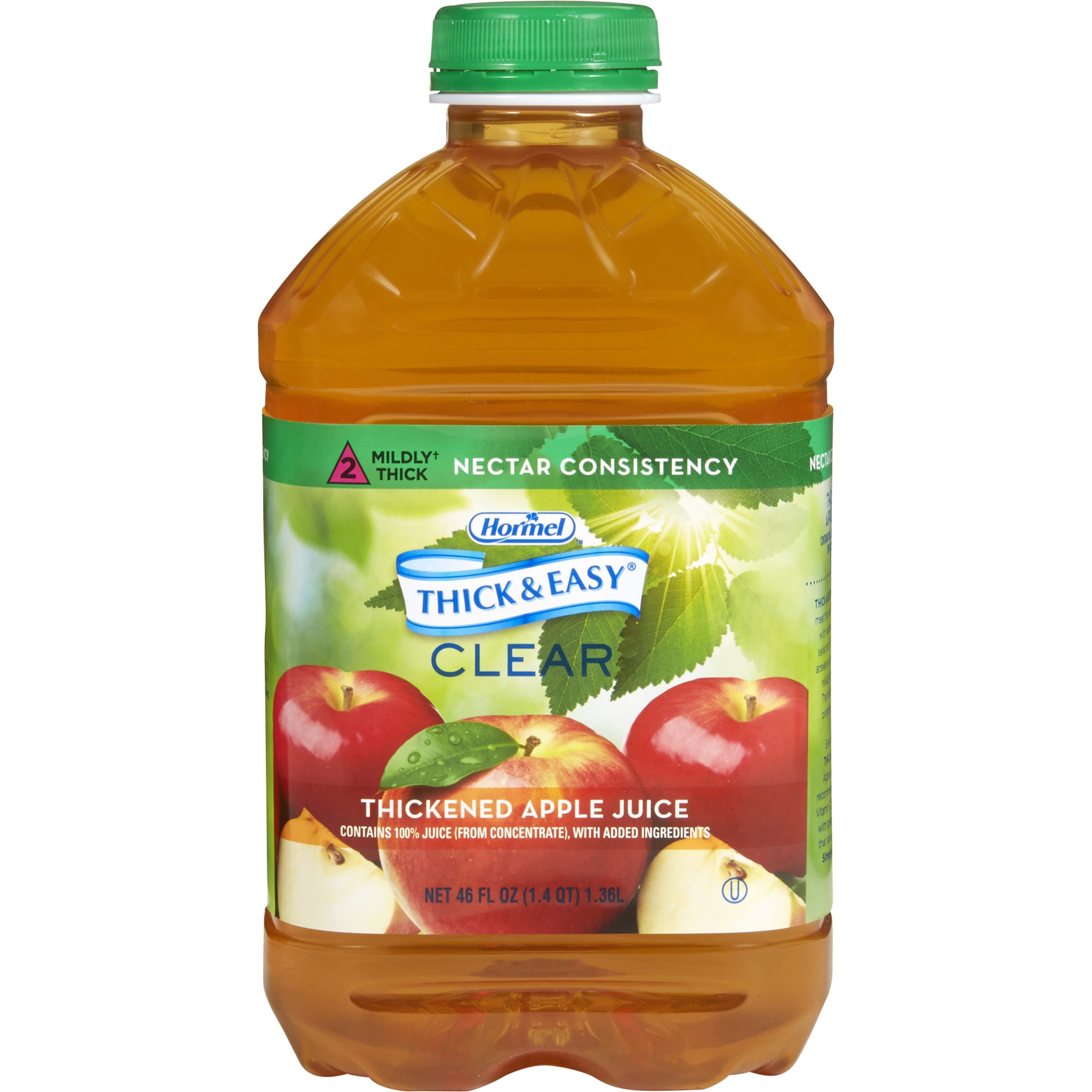 Thick and Easy Clear Thickened Beverage, 46 oz, Apple - Case of 6 - Image 1