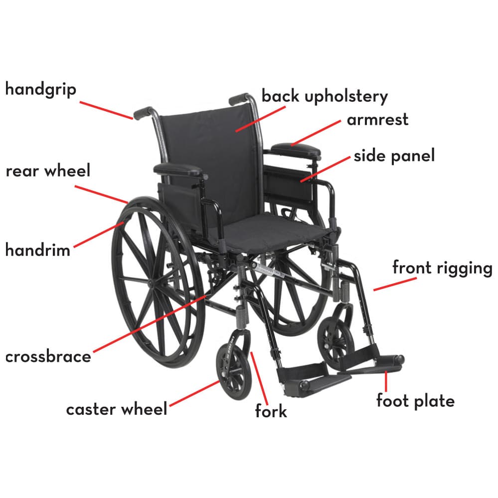 Chariot IV K4 Lightweight Wheelchair with Features