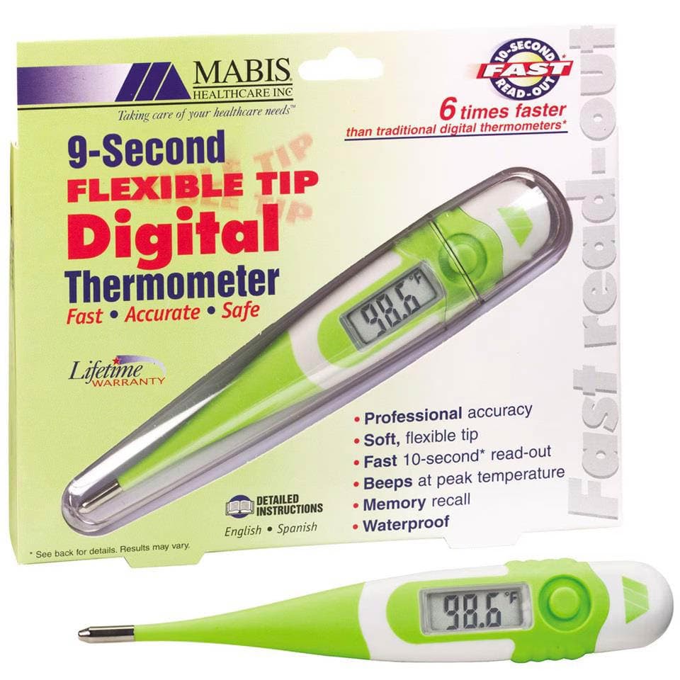 HealthSmart Digital Thermometer, Waterproof, Flexible Tip - Image 2