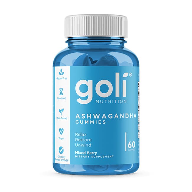 Goli Nutrition Ashwagandha Gummies, 60 Count - Each