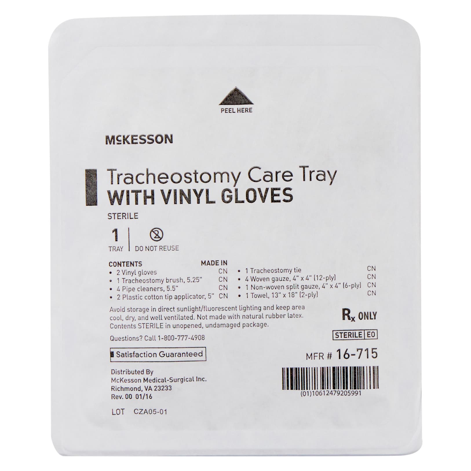 McKesson Tracheostomy Care Tray - Image 2
