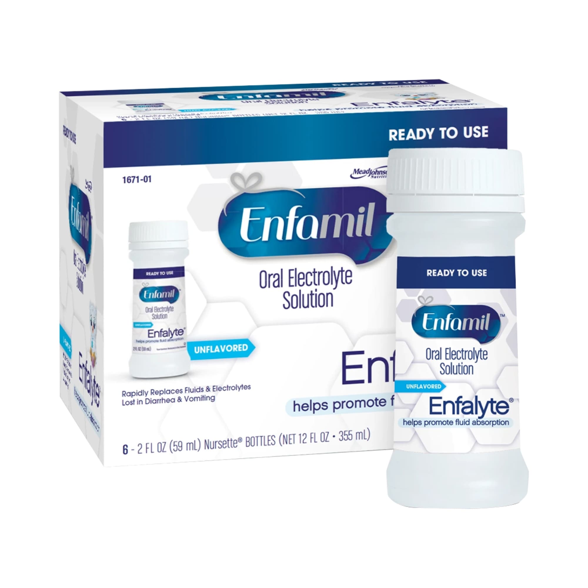 Enfamil Enfalyte Oral Electrolyte Solution, 2 oz - Case of 48 - Image 1