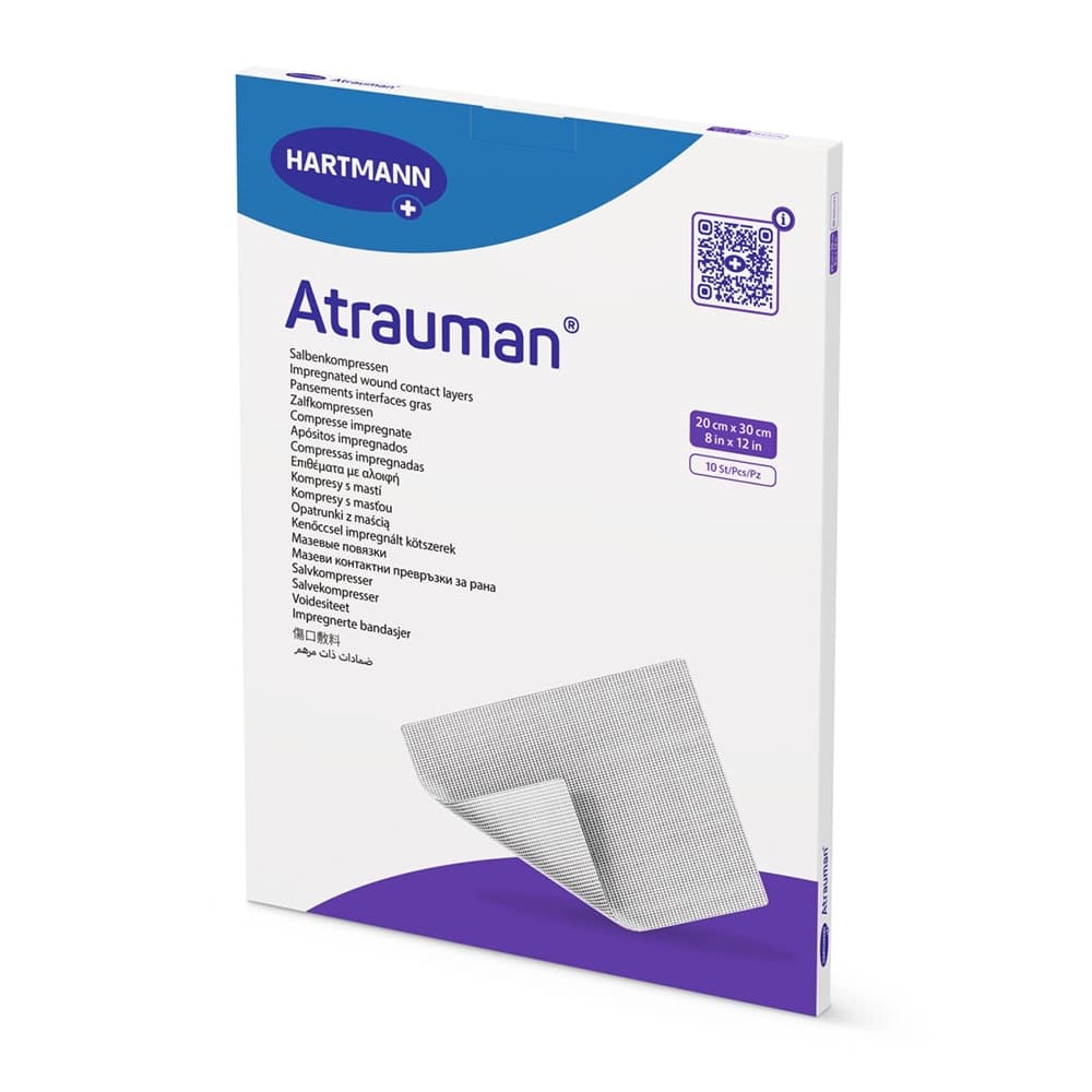 Atrauman Contact Layer Wound Dressing 8 x 12 Inch Sterile - Box of 10 - Image 1