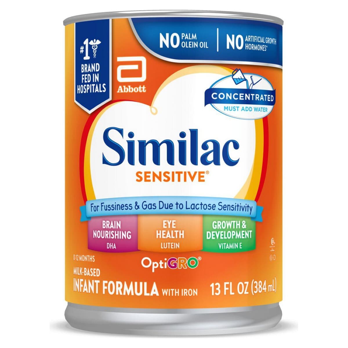 Similac Sensitive Infant Formula with Iron, 13 oz - Case of 12 - Image 1