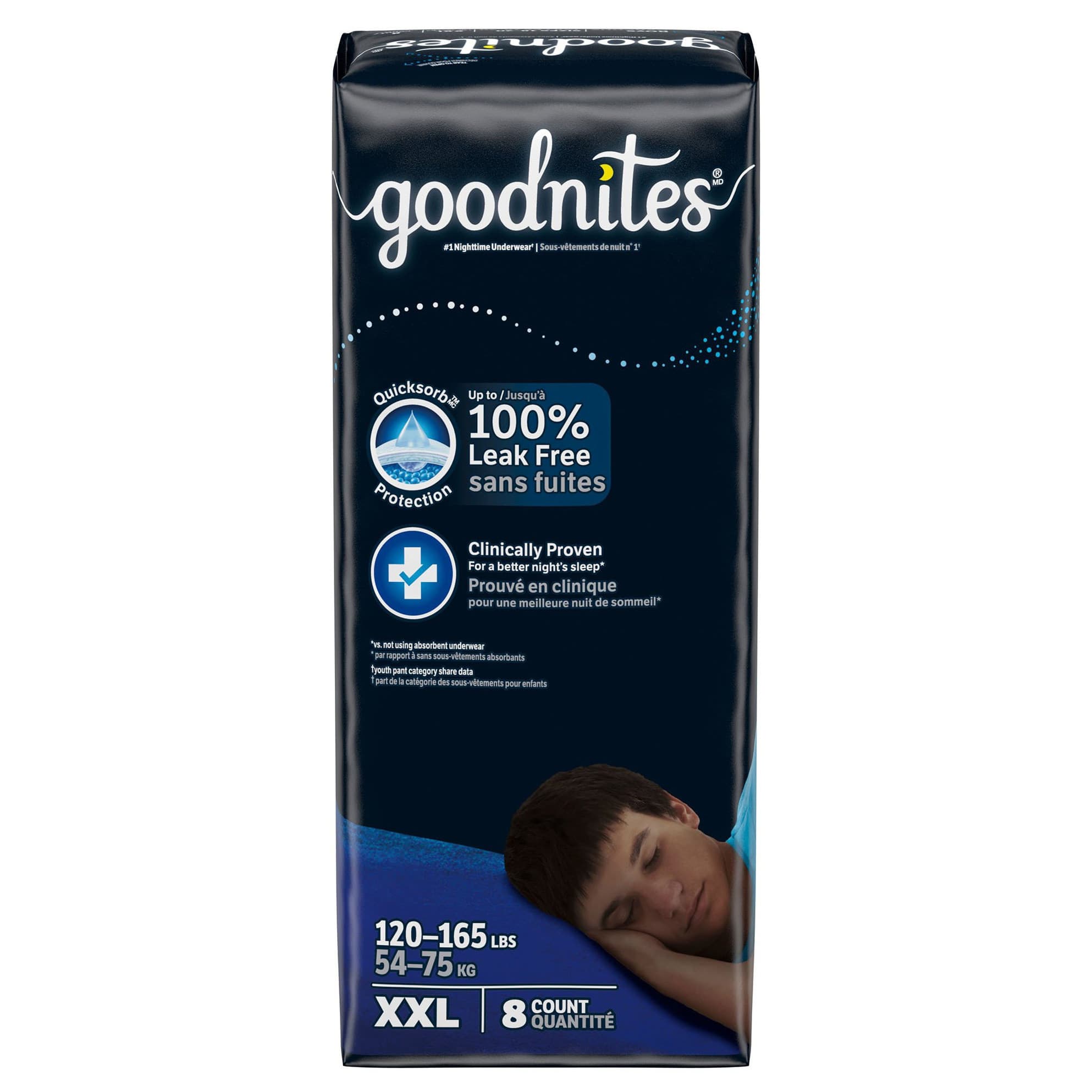 GoodNites Male Youth Absorbent Underwear, 2X Large - Case of 24 - Image 1