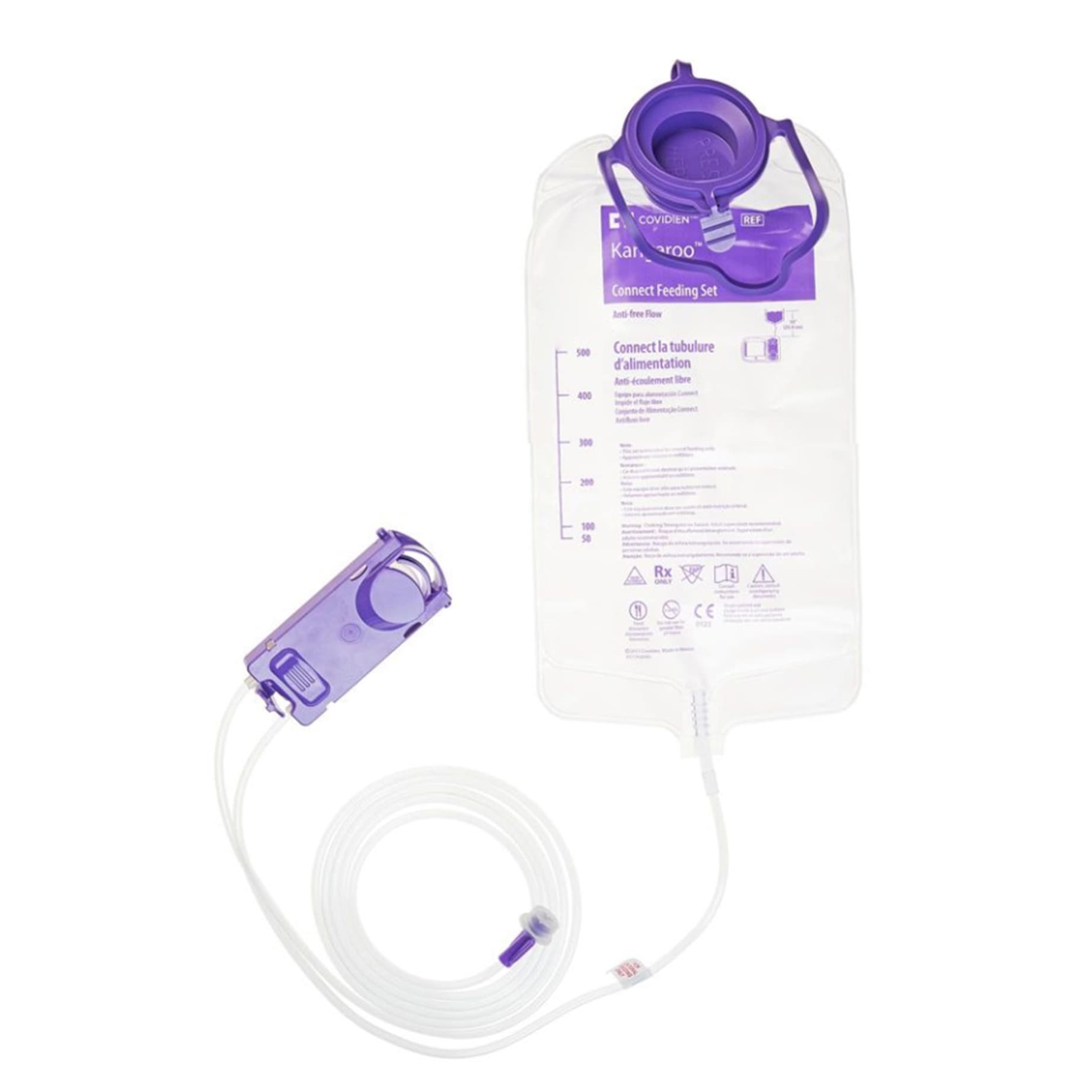 Kangaroo Connect Enteral Feeding Pump Bag Set, 500 mL - Case of 30 - Image 1
