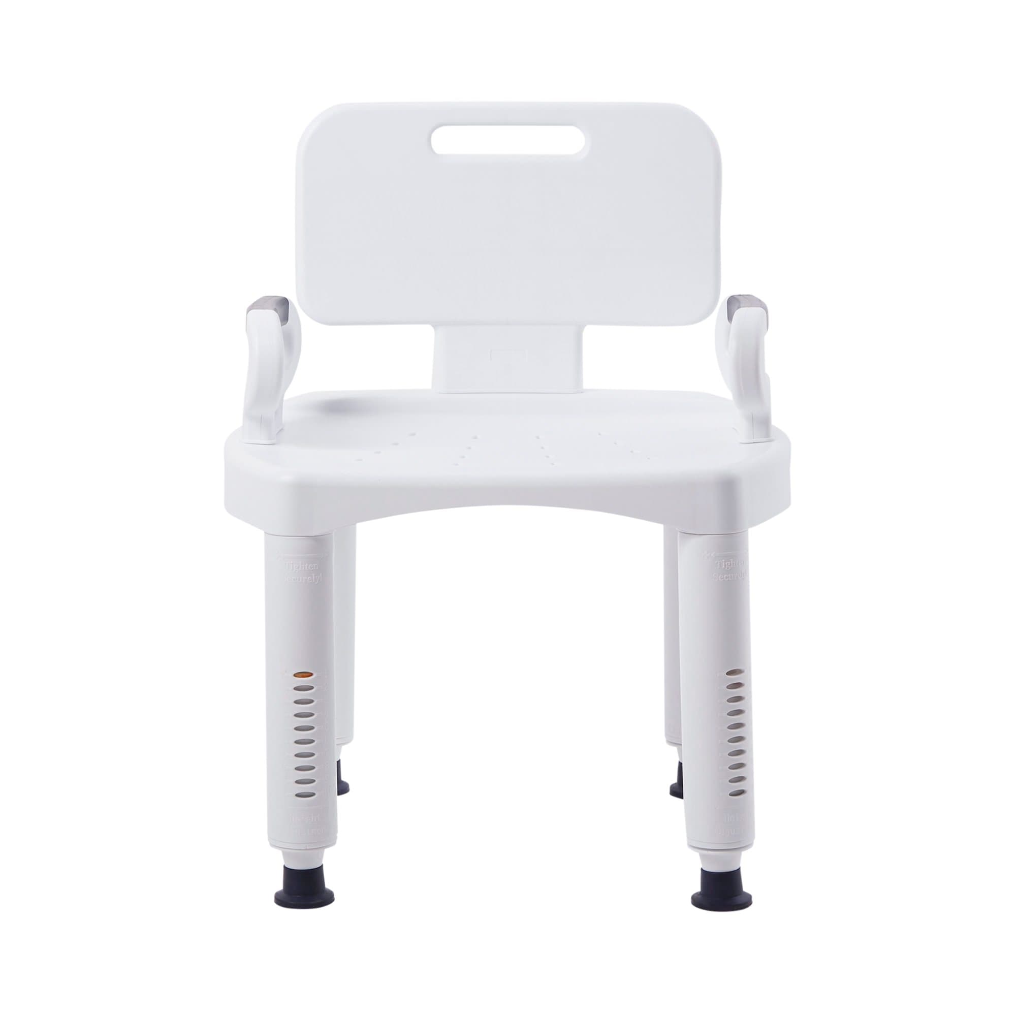 McKesson Removable Arm Rail Bath Bench, White - Image 1
