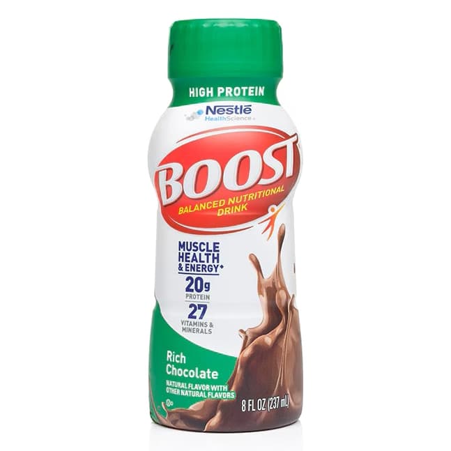 Boost High Protein Nutritional Energy Drink, 8 oz Bottle, Rich Chocolate - Each - Image 1