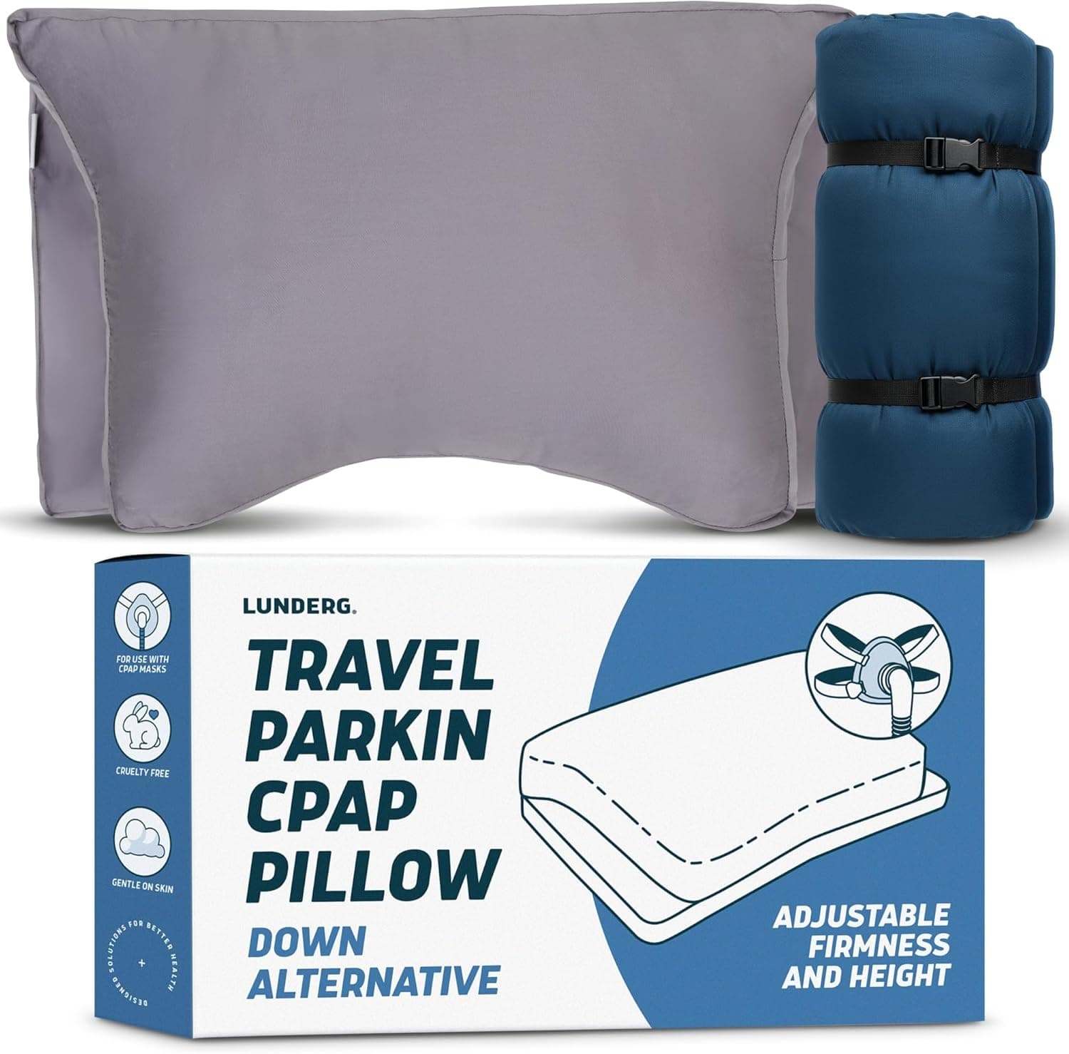 Lunderg Travel Size Parkin CPAP Pillow