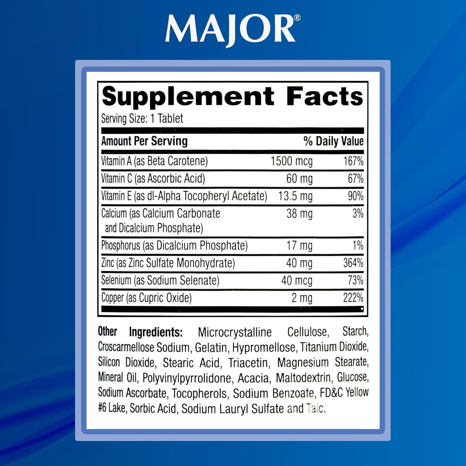 Major Prosight Vitamin and Mineral Supplement with High Potency Zinc and Antioxidants - Image 8