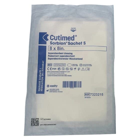 Cutimed Sorbion Sachet S Wound Dressing, 8 x 8 Inch - Each - Image 1