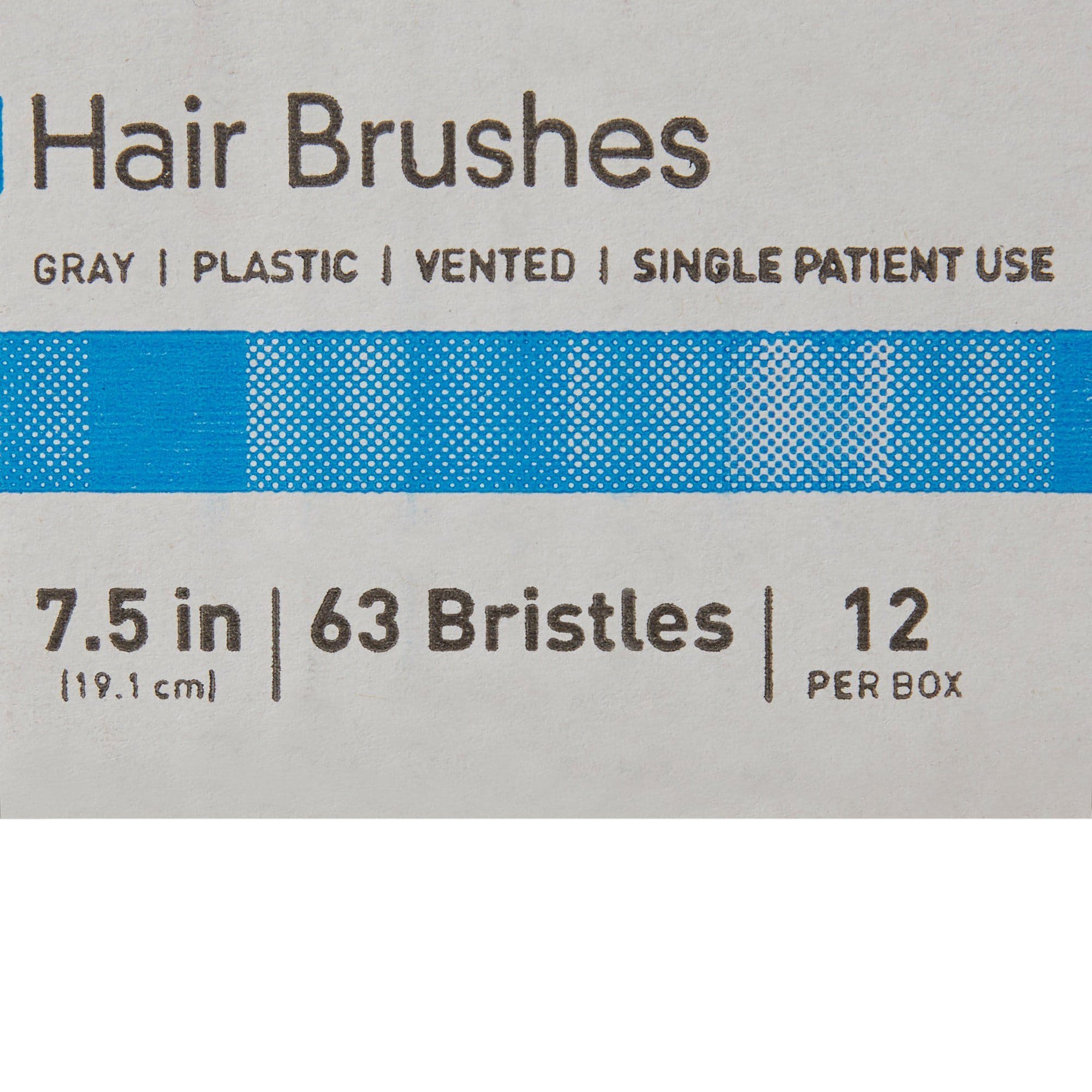 McKesson Hairbrush, 7.7 Inch - Box of 12 - Image 3