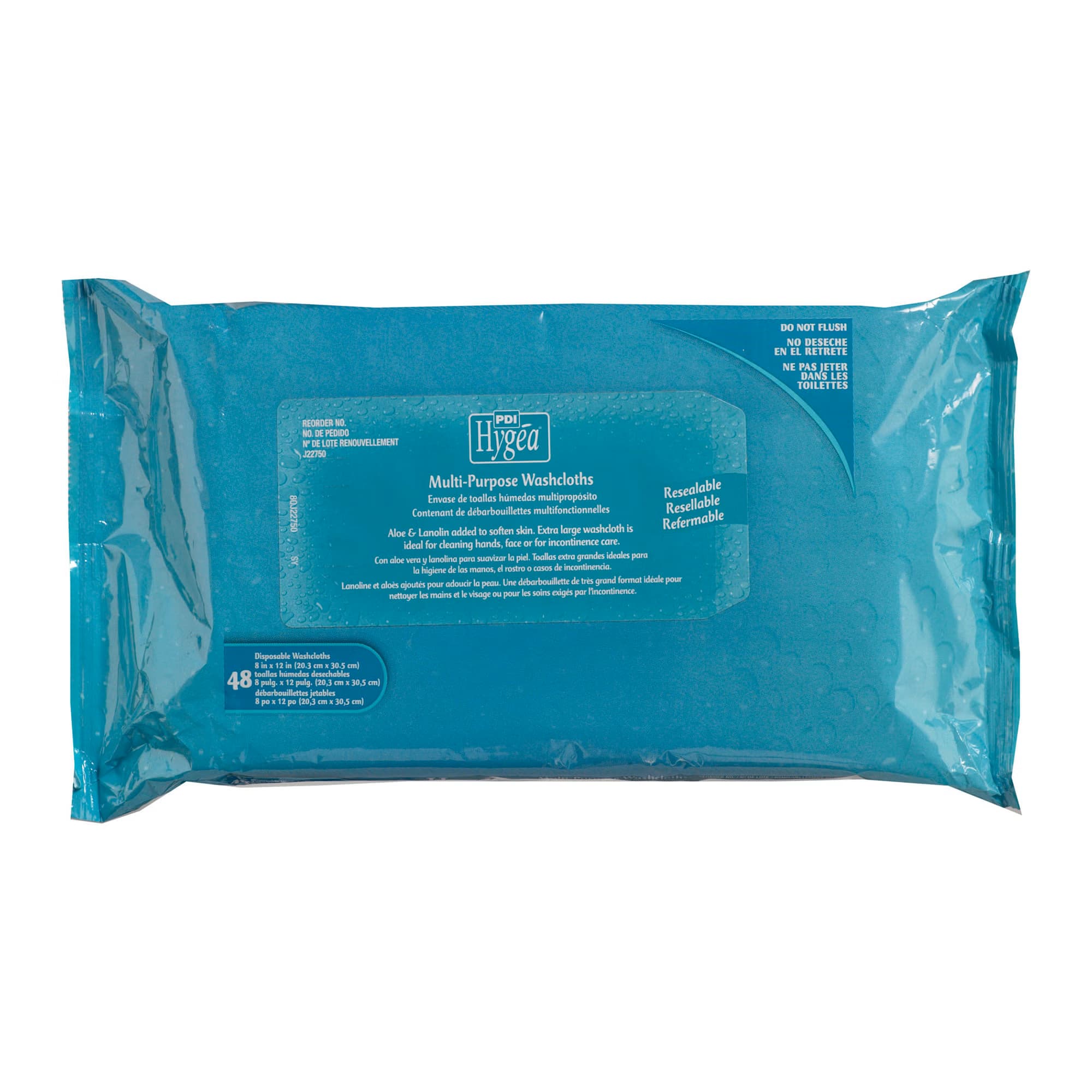 Hygea Flushable Personal Wipe - Package of 48 - Image 1