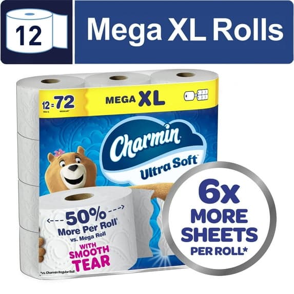 Charmin Ultra Soft Toilet Paper - Package of 12 - Image 1