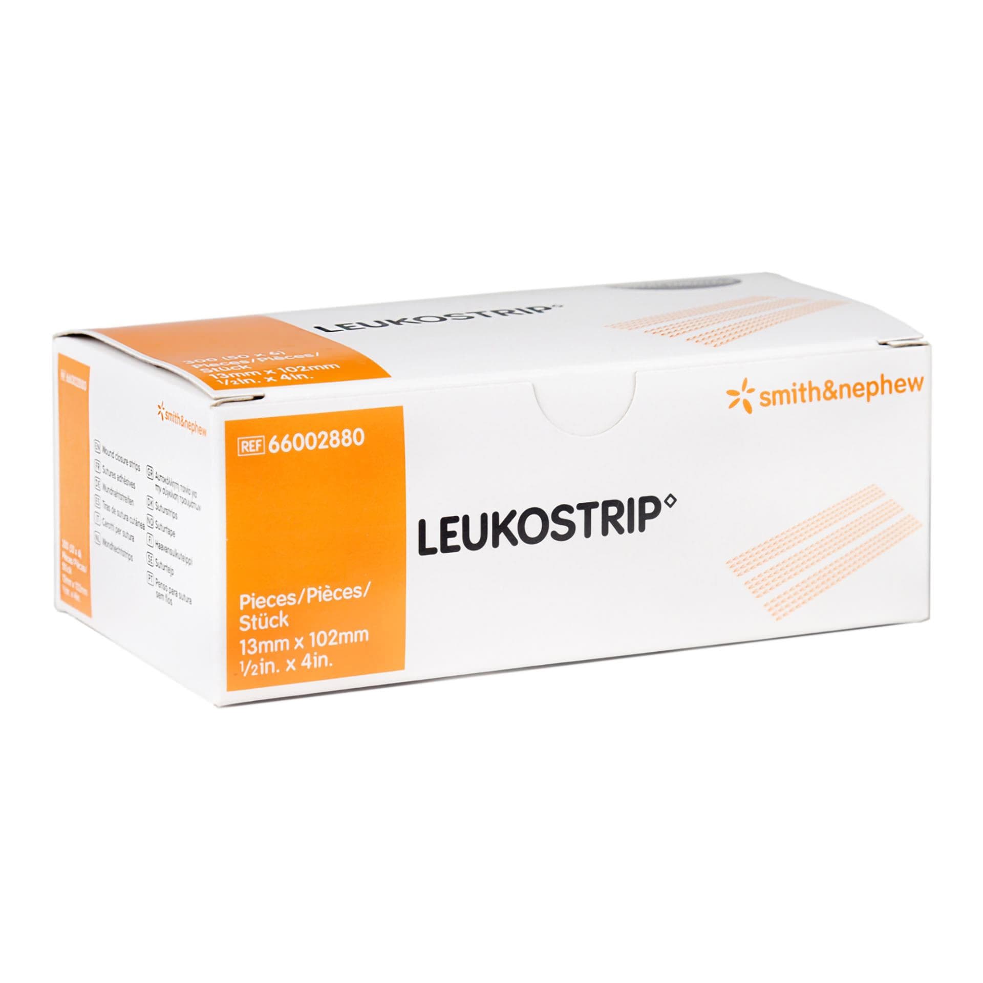 Leukostrip Wound Closure Strips, 102 x 13mm, 1/2 x 4 Inch - Case of 200 - Image 1
