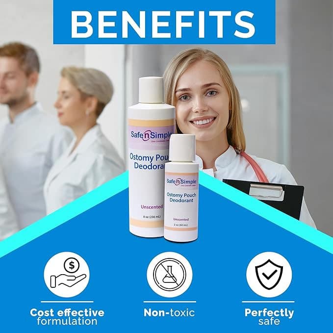 Safe n' Simple Blue Ostomy Pouch Deodorant - Image 3