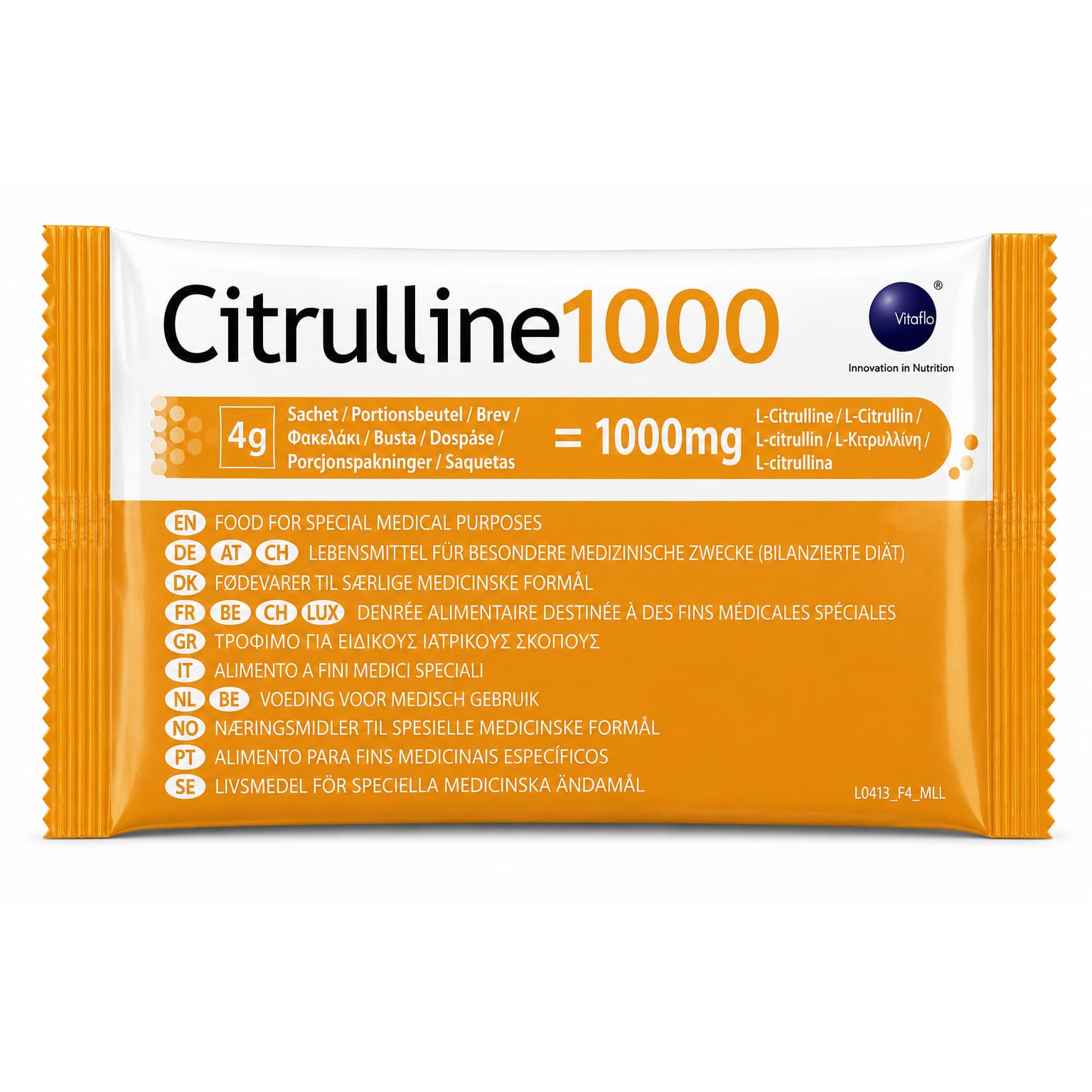 Vitaflo Citrulline1000 Amino Acid Powder, Unflavored, 4g - Each - Image 1