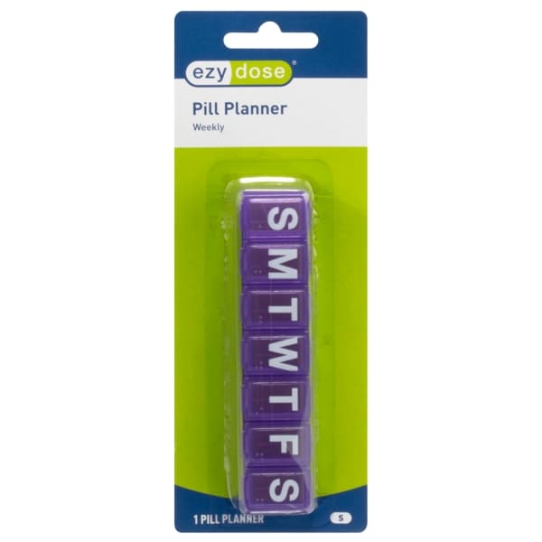 Ezy Dose Weekly Classic Pill Planner, Assorted Colors - Image 2