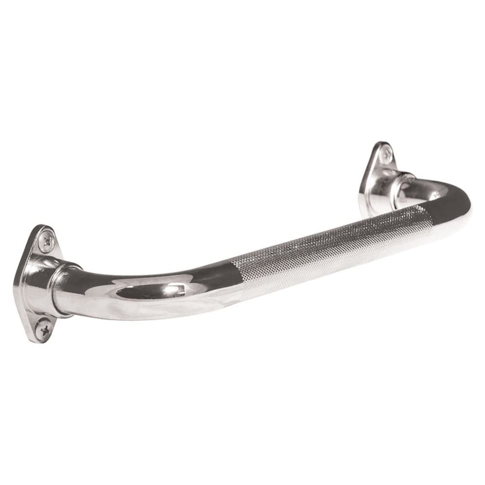 Drive AquaSense Knurled Chrome Grab Bar with Rotating Flange, 16" - Each - Image 1
