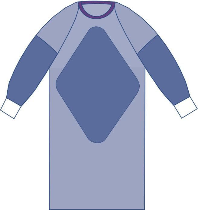 Medline Sirus Nonsterile Fabric-Reinforced Gown - Image 2