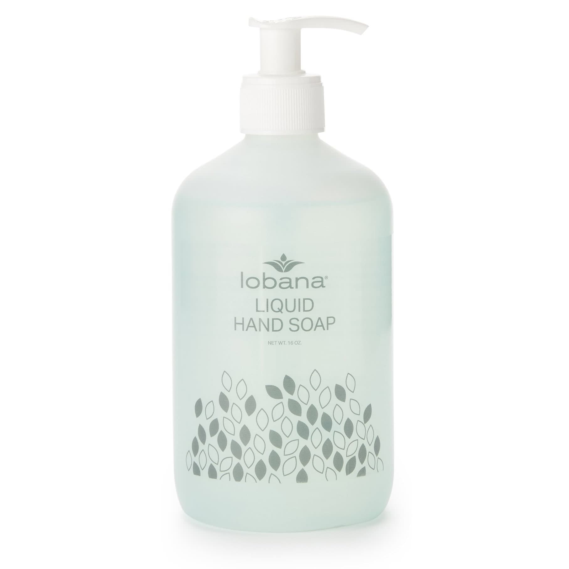 Lobana Antimicrobial Liquid Soap Pump Bottle, 16 oz