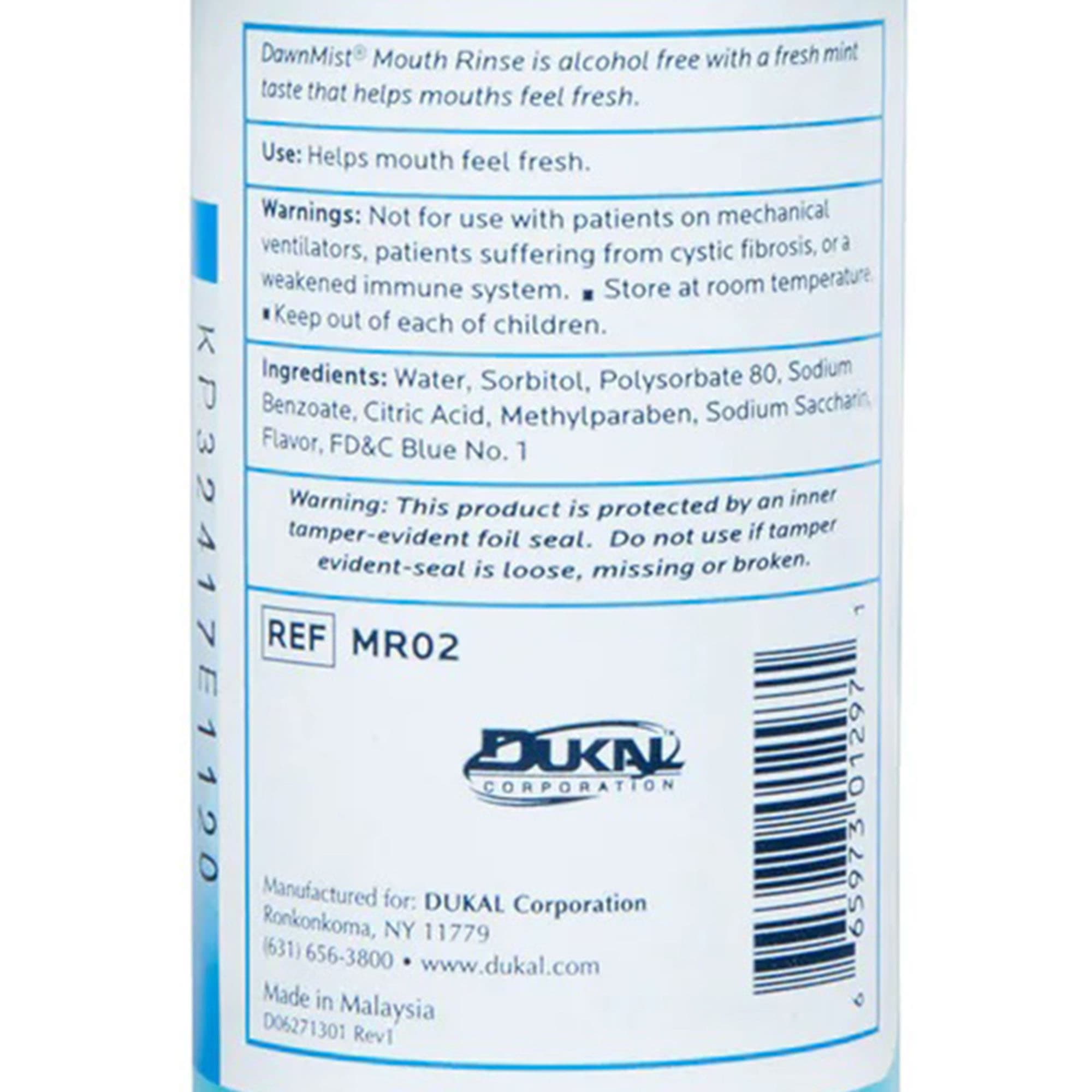 DawnMist Oral Care Mouth Rinse, 2 oz - Case of 144 - Image 3