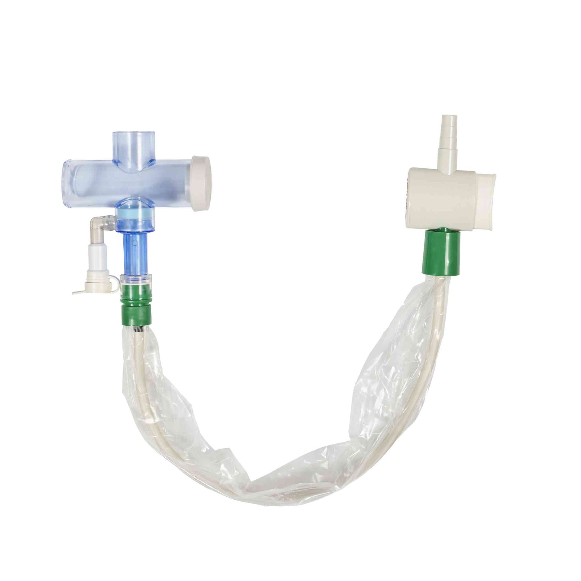 Kimvent 72-Hour Closed Suction System 14 fr Green T-Piece - Each - Image 1