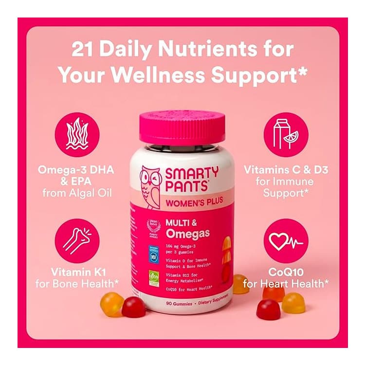 SmartyPants Womens Formula Multi and Omegas Eagle - Bottle of 120 - Image 2