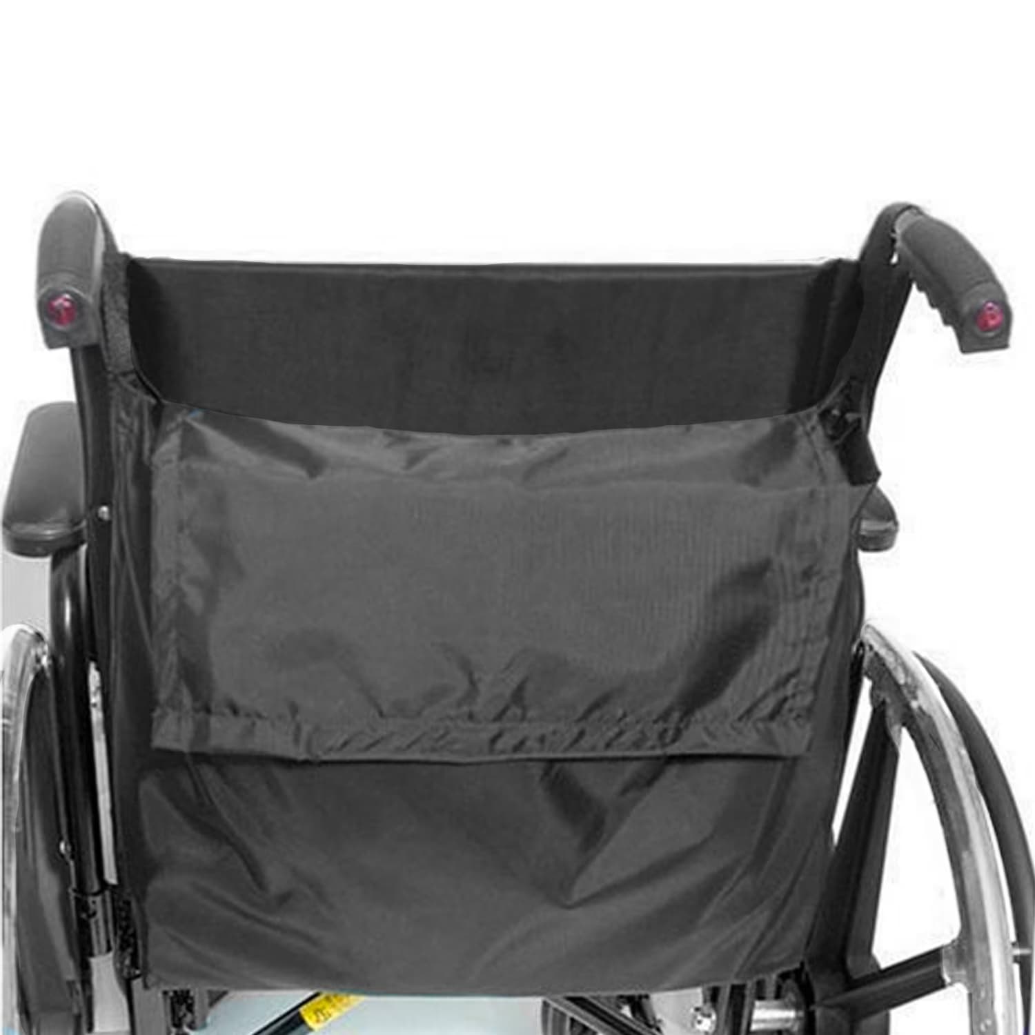 Mabis DMI Wheelchair Back Pack Water-Resistant Black Nylon Fabric, 14" x 19" - Image 7