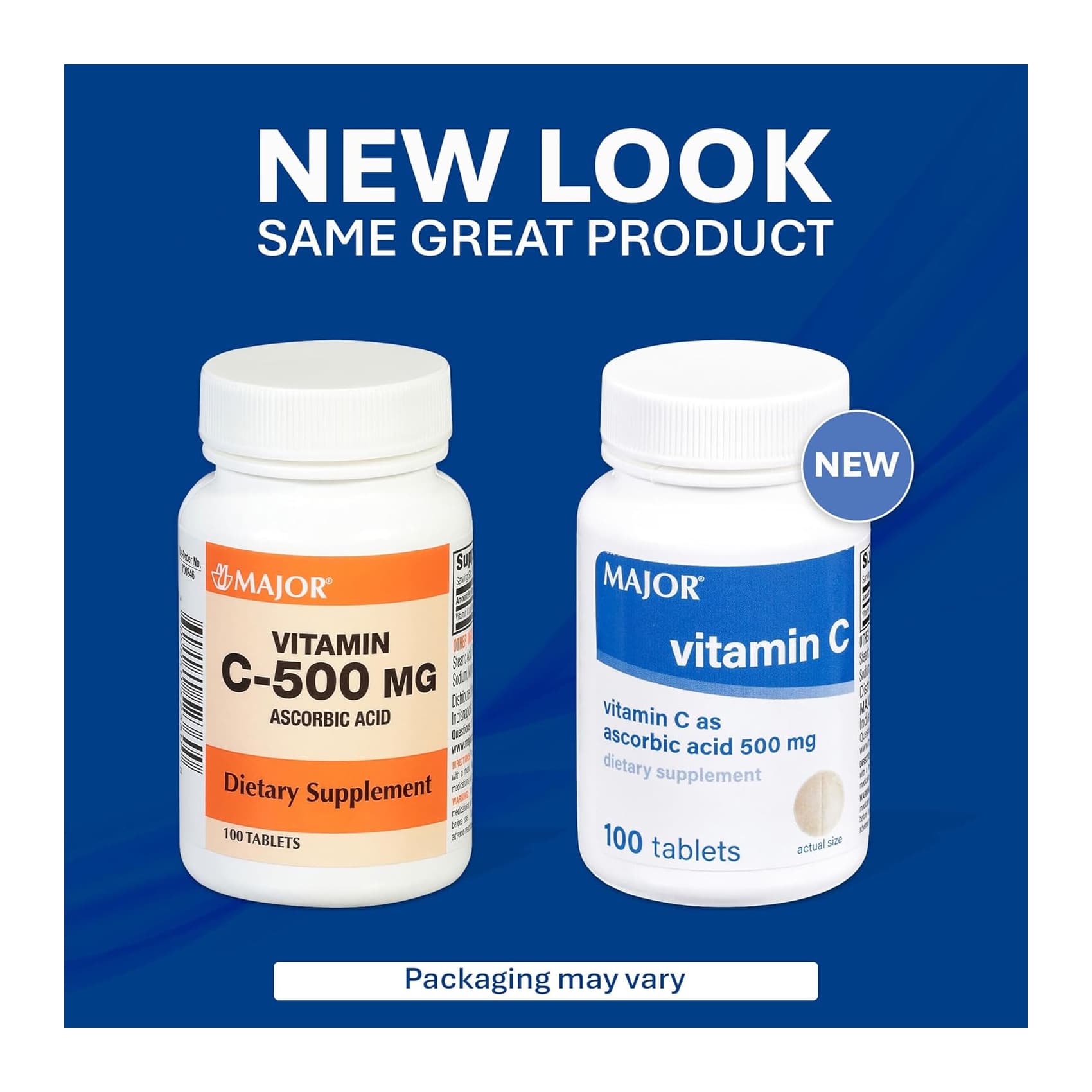 Major Pharmaceuticals Vitamin C Supplement Tablet, 500 mg - Image 3